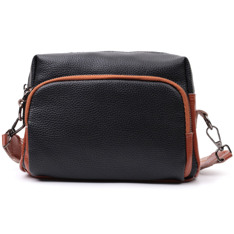 Сумка для женщин на каждый день из натуральной кожи Vintage Черный