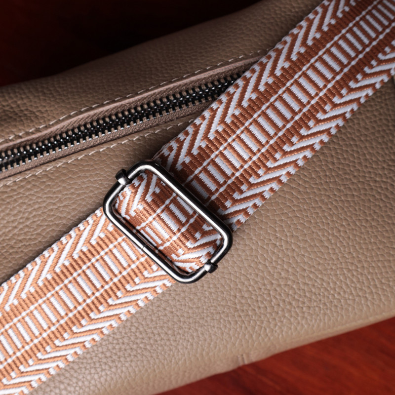 Невелика сумка на одне відділення для стильних жінок із натуральної шкіри Vintage Бежева