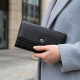 Жіночий шкіряний гаманець для карток купюр та монет ST Leather Чорний