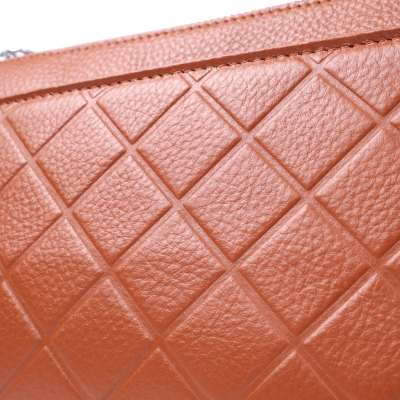 Сумка для женщин среднего размера на три отделения из натуральной кожи Vintage Рыжий