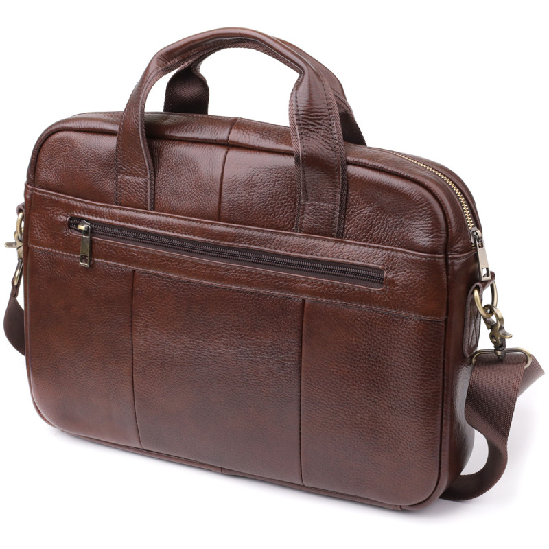 Портфель для чоловіків із натуральної шкіри Vintage Коричневий