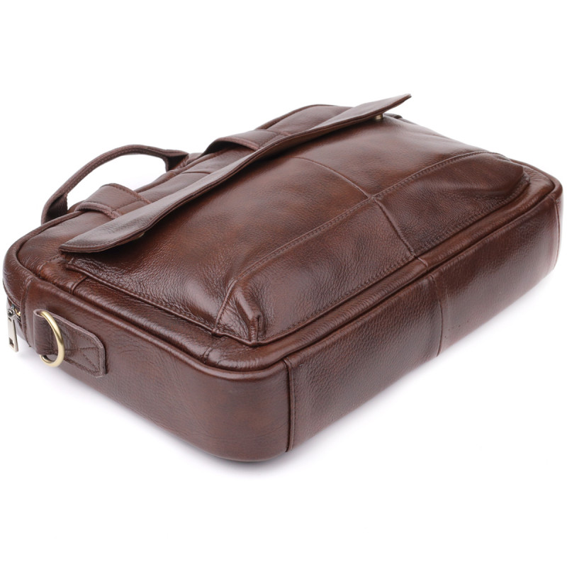 Портфель для чоловіків із натуральної шкіри Vintage Коричневий