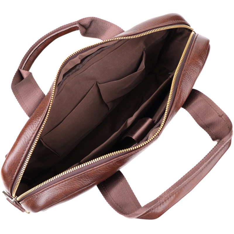Портфель для чоловіків із натуральної шкіри Vintage Коричневий