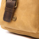 Стильний портфель з якісного текстилю зі шкіряними вставками Vintage _ Світло-коричневий