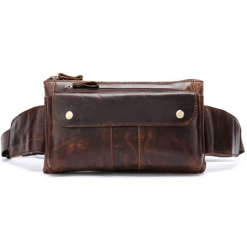 Поясна cумка чоловіча Vintage Коричнева