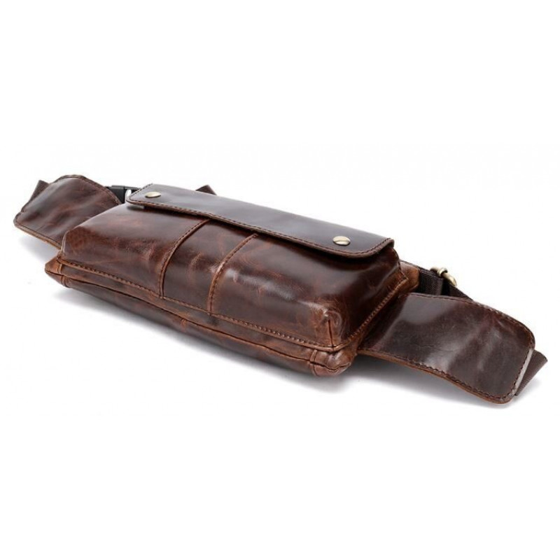Поясна cумка чоловіча Vintage Коричнева