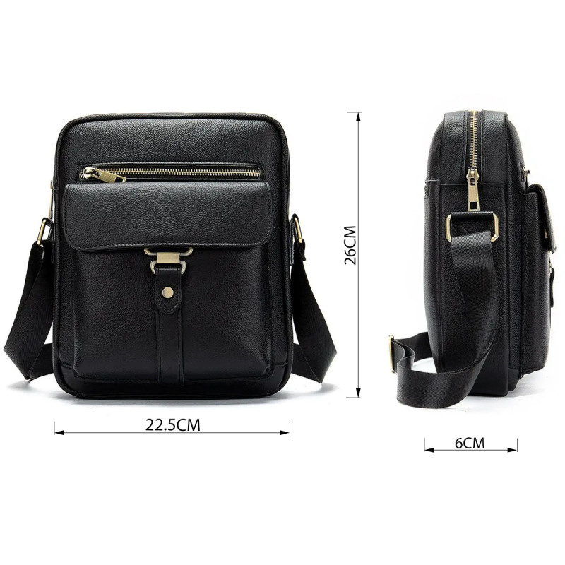 Сумка cтильная мужская Vintage Черная