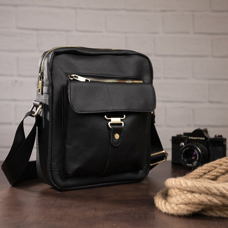 Сумка cтильная мужская Vintage Черная