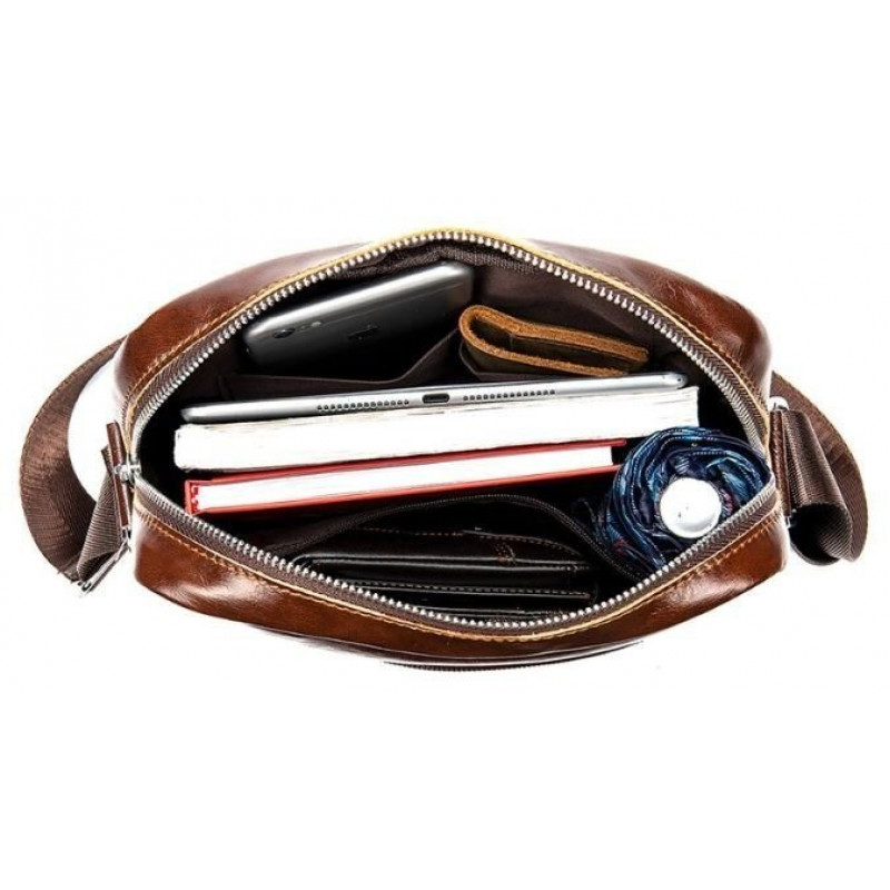 Сумка cтильная мужская Vintage Коричневая