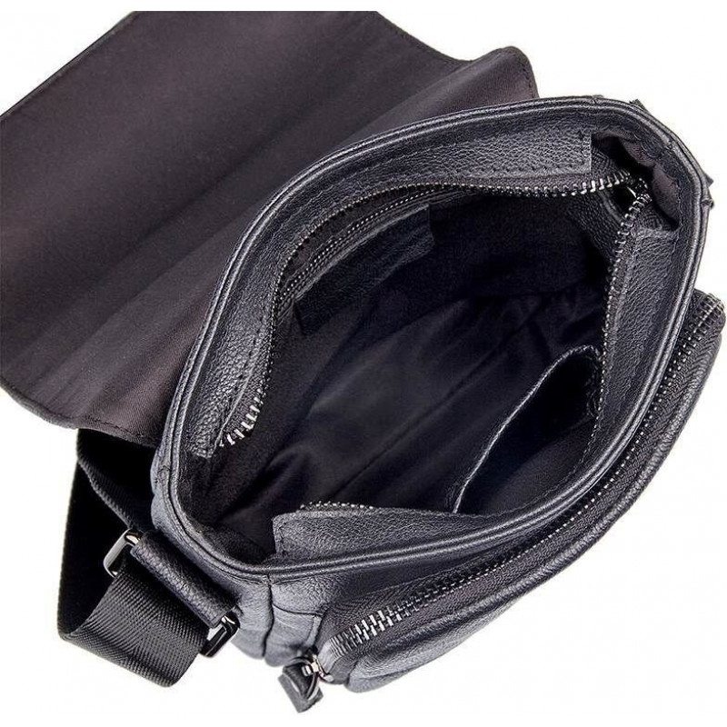 Сумка Vintage из натуральной кожи Черная