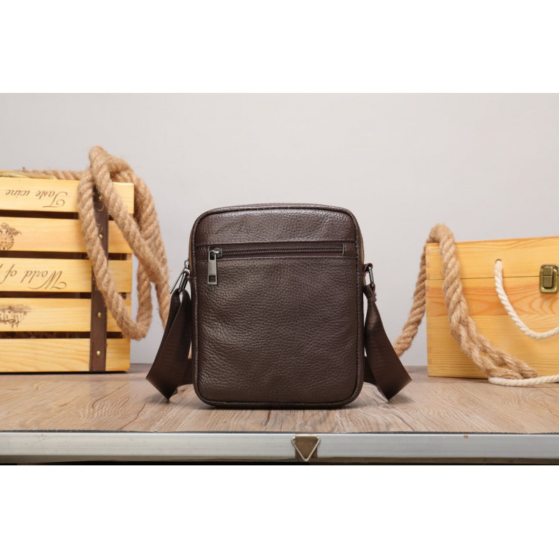 Сумка вертикальна компактна Vintage Коричневий