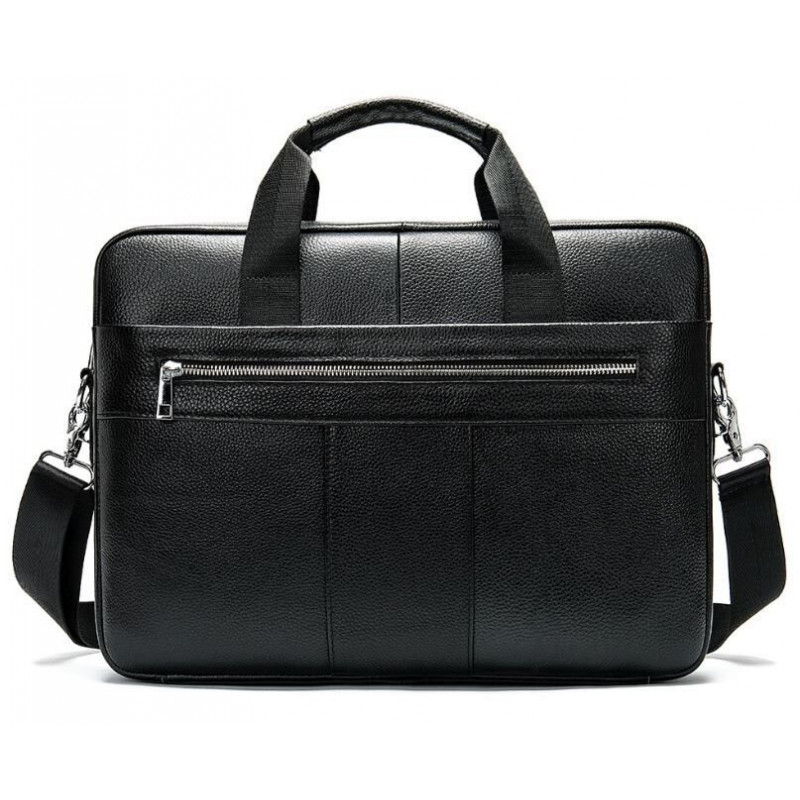 Сумка ділова чоловіча шкіряна Vintage Чорна