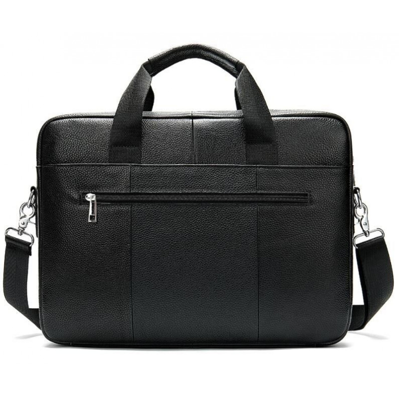 Сумка ділова чоловіча шкіряна Vintage Чорна