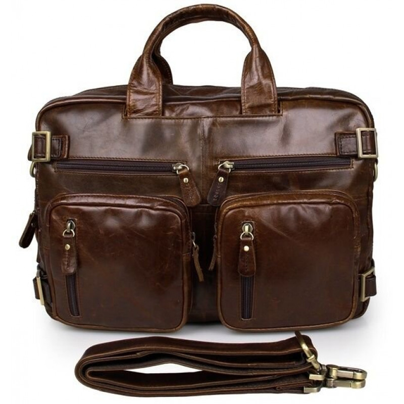 Сумка чоловіча Vintage Коричнева