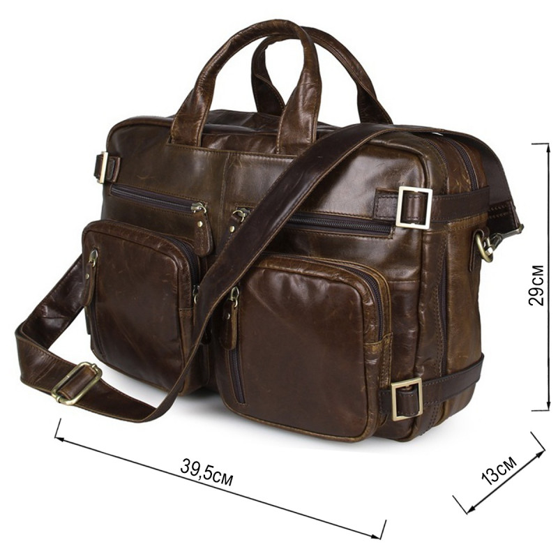 Сумка чоловіча Vintage Коричнева