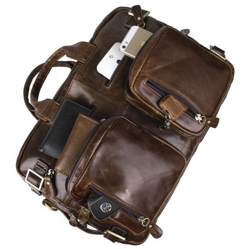 Сумка чоловіча Vintage Коричнева