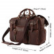 Сумка мужская Vintage кожаная Коричневая