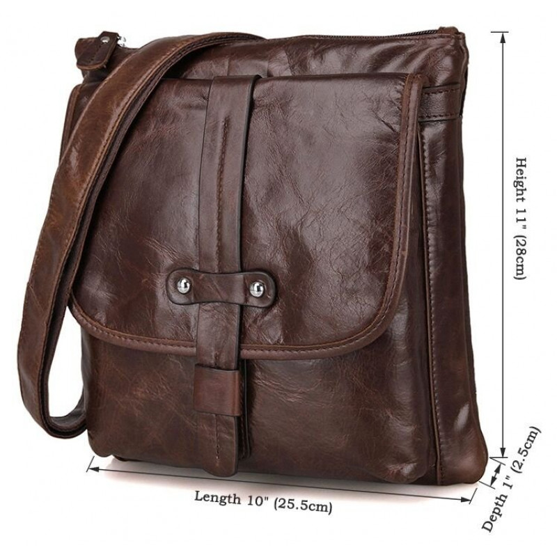 Сумка чоловіча Vintage Коричнева