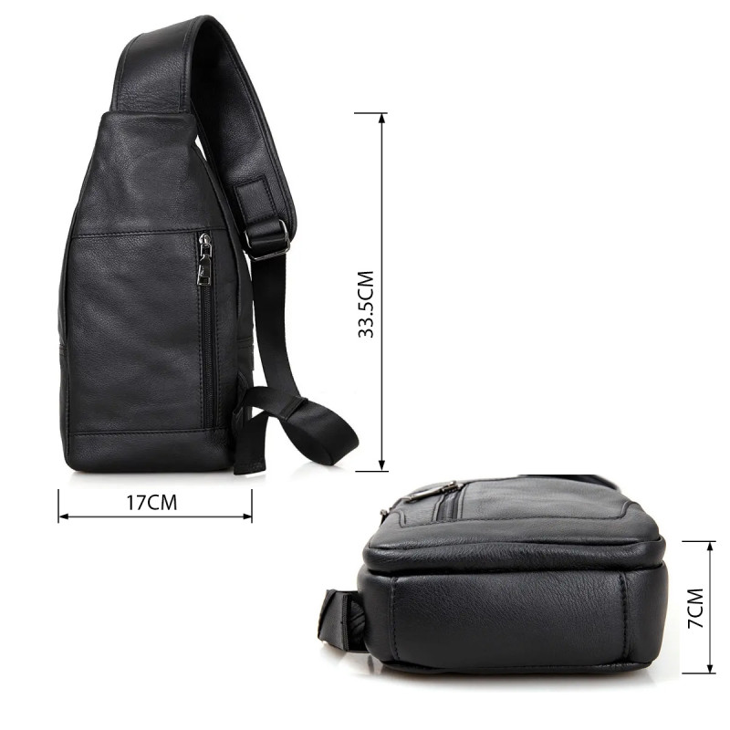 Сумка чоловіча Vintage Чорна