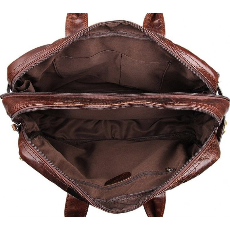 Сумка мужская Vintage кожаная Коричневая