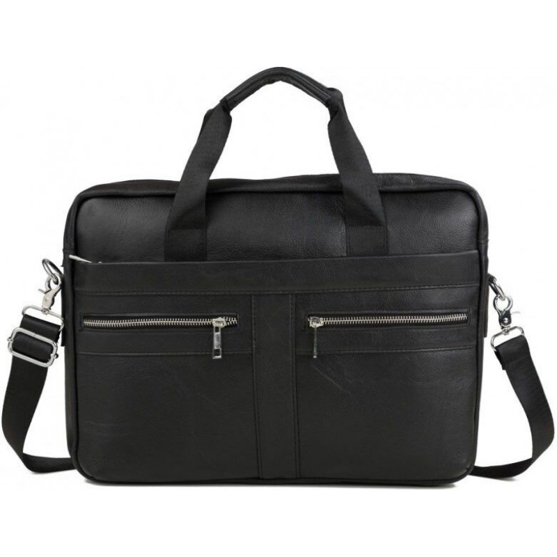 Сумка чоловіча Vintage шкіряна Чорна
