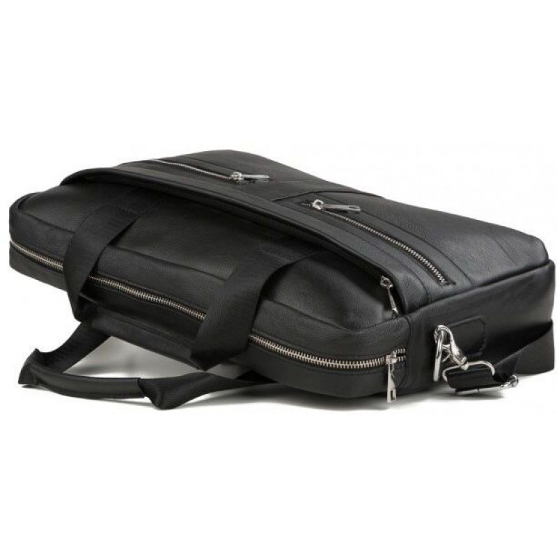 Сумка чоловіча Vintage шкіряна Чорна