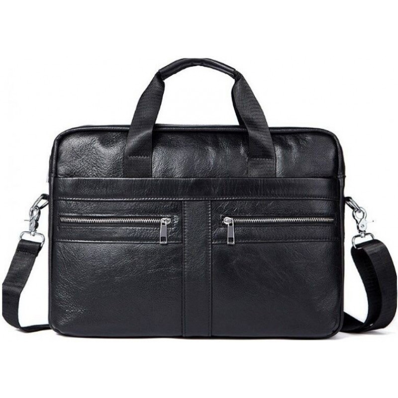 Сумка чоловіча Vintage шкіряна Чорна