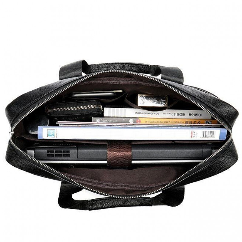 Сумка мужская Vintage для ноутбука Черная