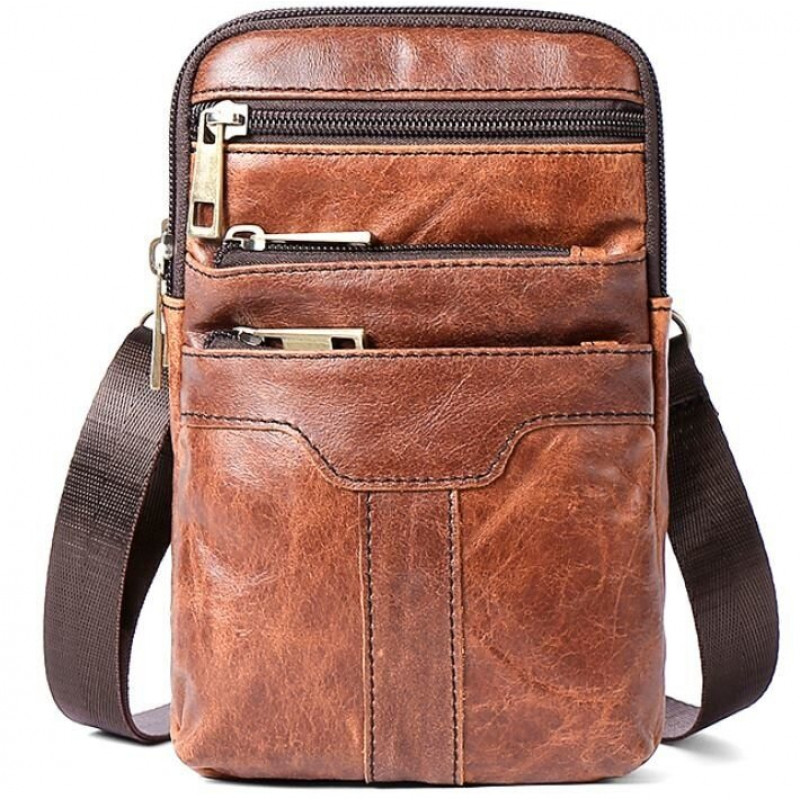 Сумка чоловіча Vintage Коричнева