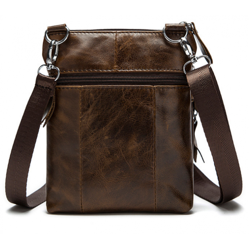 Сумка мужская Vintage кожаная Коричневый