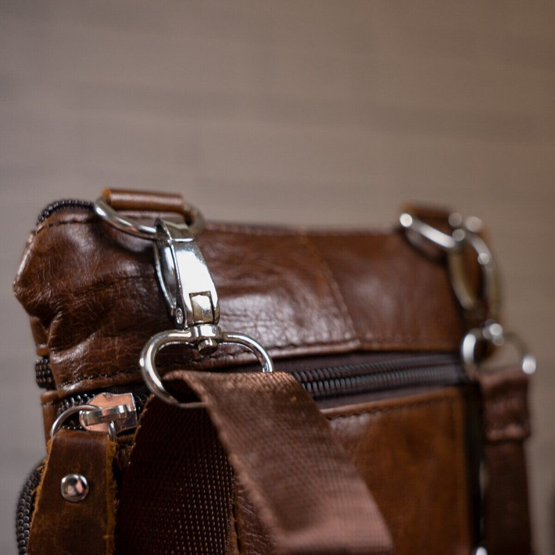 Сумка мужская Vintage кожаная Коричневый