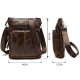 Сумка мужская Vintage кожаная Коричневый