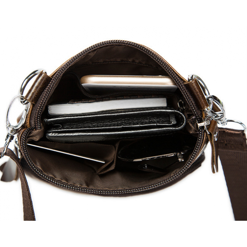 Сумка мужская Vintage кожаная Коричневый