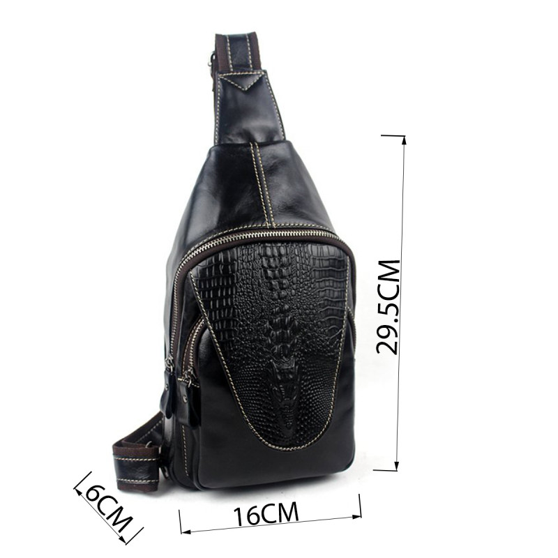 Сумка мужская на плечо Vintage Черная