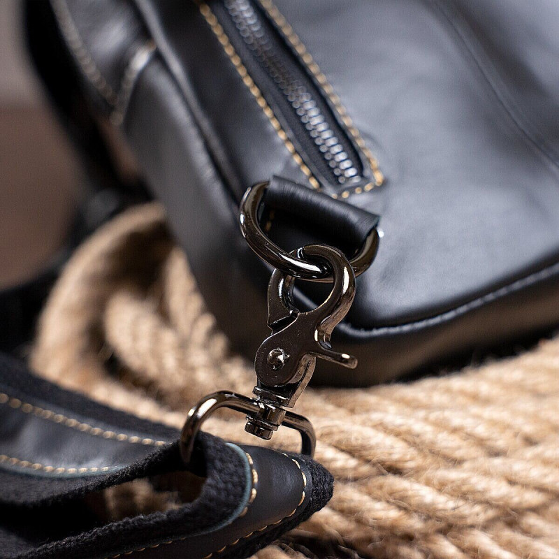 Сумка мужская на плечо Vintage Черная