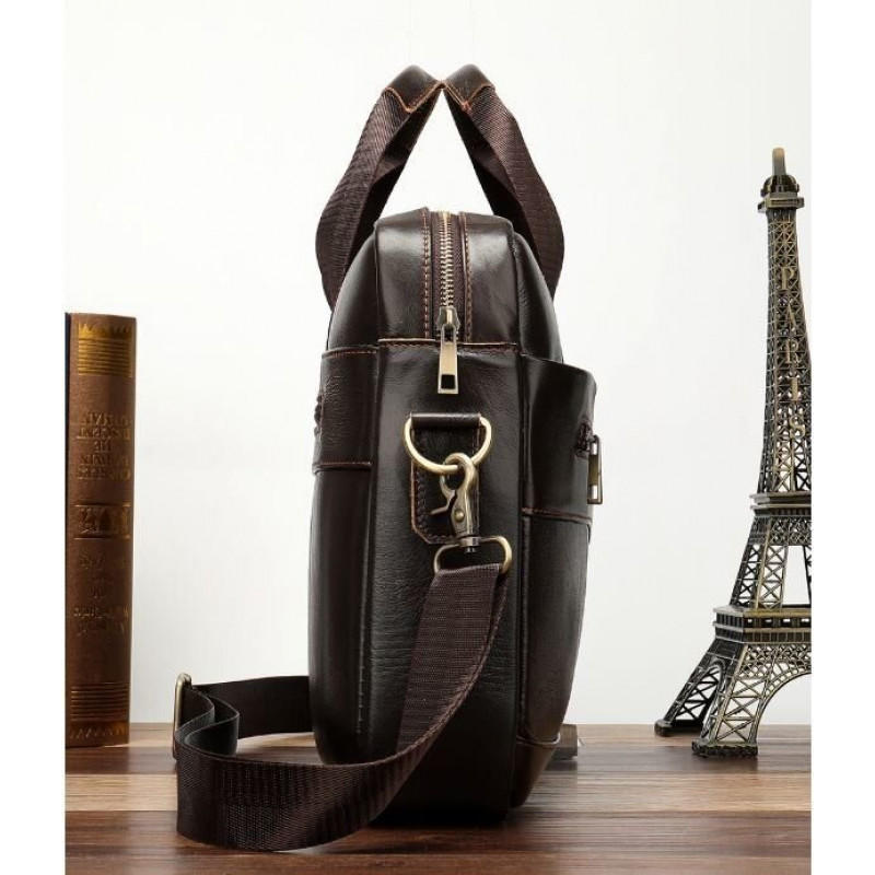 Сумка мужская под ноутбук Vintage Коричневая