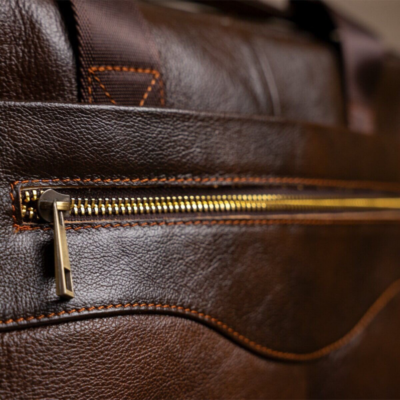 Сумка мужская под ноутбук Vintage Коричневая