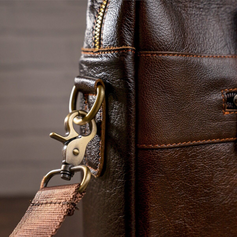 Сумка мужская под ноутбук Vintage Коричневая