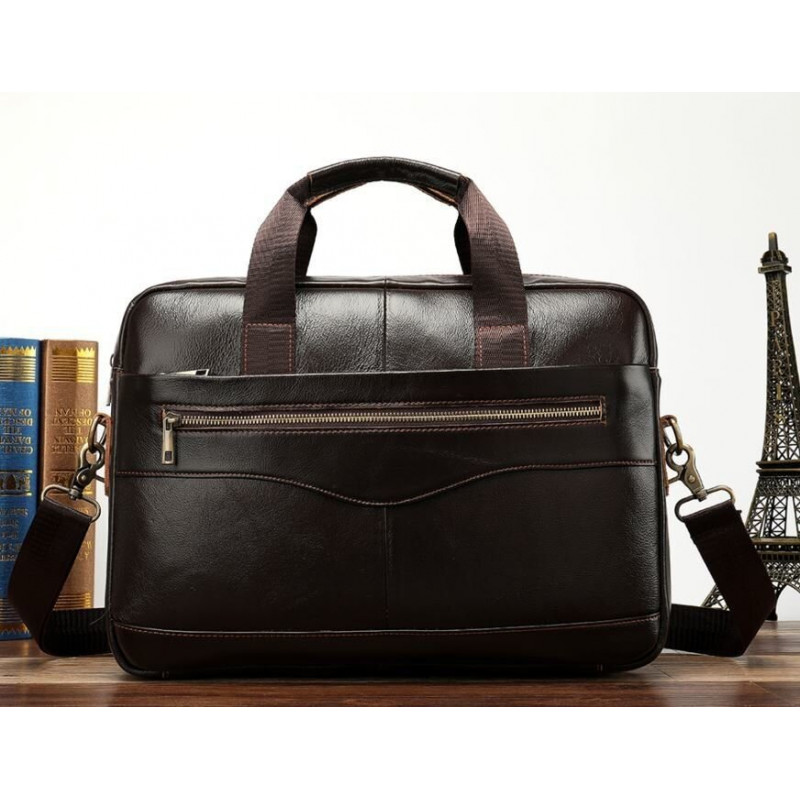 Сумка мужская под ноутбук Vintage Коричневая