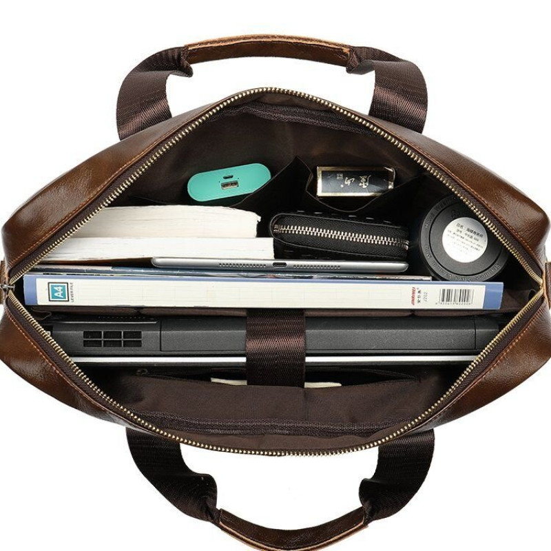 Сумка мужская под ноутбук Vintage Коричневая