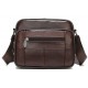 Сумка чоловіча флотар шкіряна Vintage Коричнева