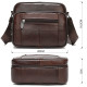 Сумка чоловіча флотар шкіряна Vintage Коричнева