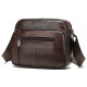 Сумка чоловіча флотар шкіряна Vintage Коричнева