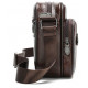 Сумка чоловіча флотар шкіряна Vintage Коричнева