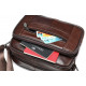 Сумка чоловіча флотар шкіряна Vintage Коричнева