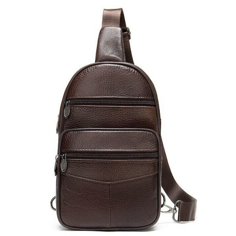 Сумка чоловіча через плече Vintage Коричнева