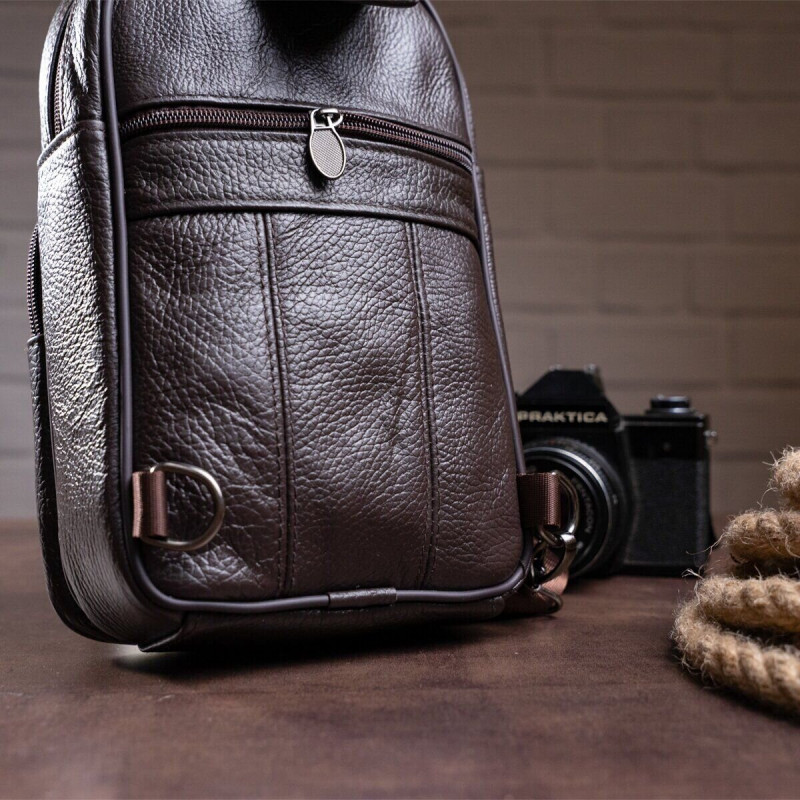 Сумка чоловіча через плече Vintage Коричнева