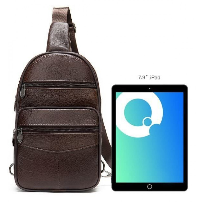 Сумка чоловіча через плече Vintage Коричнева