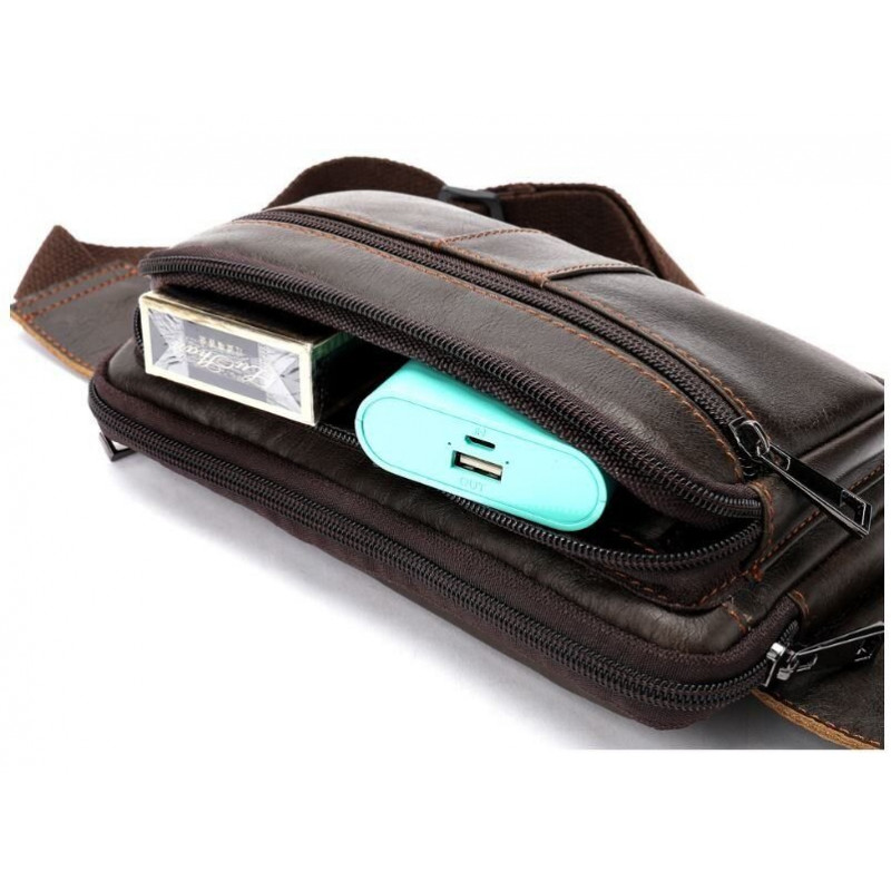 Сумка на пояс Vintage Коричнева