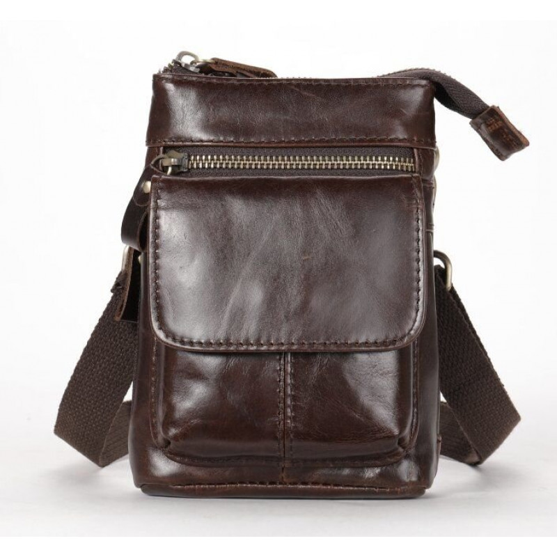 Сумка через плечо мужская Vintage Коричневая